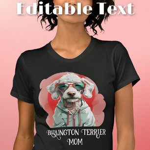 Bedlington Terrier Dog Mum Sunglasses T-Shirt