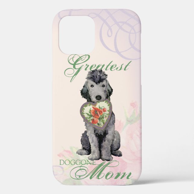 Bedlington Terrier Heart Mum Case-Mate iPhone Case (Back)