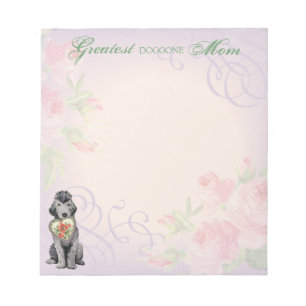 Bedlington Terrier Heart Mum Notepad