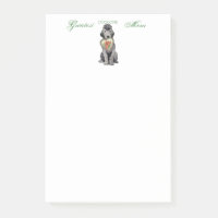Bedlington Terrier Heart Mum Post-it Notes