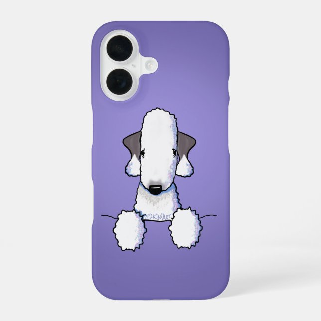 Bedlington Terrier iPhone 16 Case (Back)