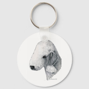Bedlington Terrier Key Ring