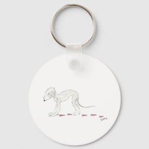Bedlington Terrier Keyring