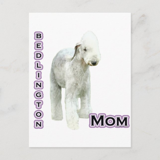 Bedlington Terrier Mum 4 Postcard (Front)