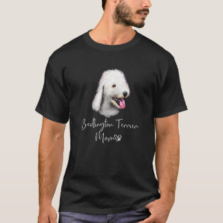 Bedlington Terrier Mum Cute Puppy Dog Owner T-Shirt