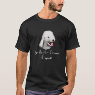 Bedlington Terrier Mum Cute Puppy Dog Owner T-Shirt