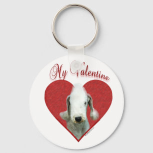 Bedlington Terrier My Valentine - Keychain