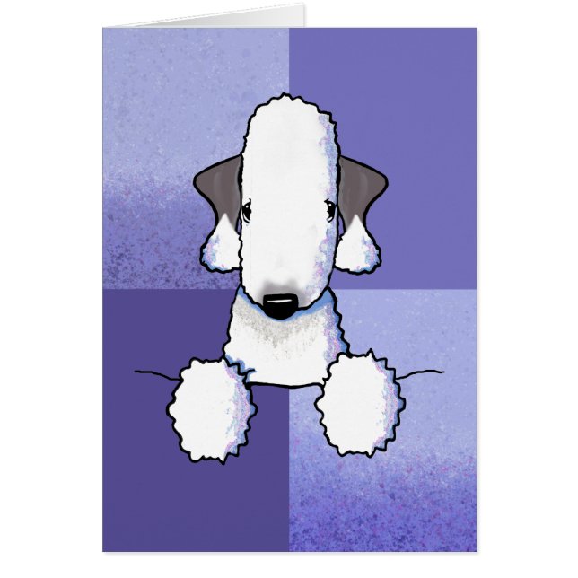 Bedlington Terrier Note Card (Front)