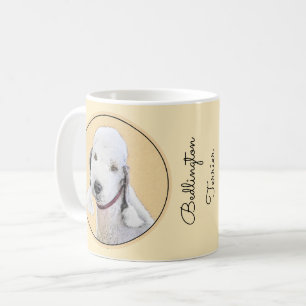 Bedlington Terrier Painting - Original Dog Art Coffee Mug