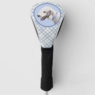 Bedlington Terrier Painting - Original Dog Art Golf Head Cover