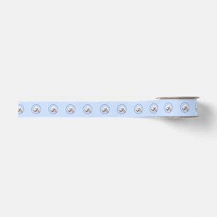Bedlington Terrier Painting - Original Dog Art Grosgrain Ribbon