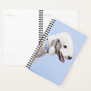 Bedlington Terrier Painting - Original Dog Art Planner