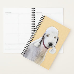 Bedlington Terrier Painting - Original Dog Art Planner