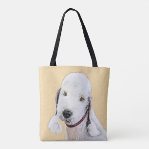 Bedlington Terrier Painting - Original Dog Art Tote Bag