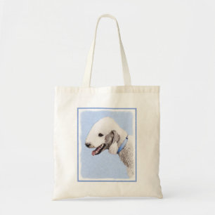 Bedlington Terrier Painting - Original Dog Art Tote Bag