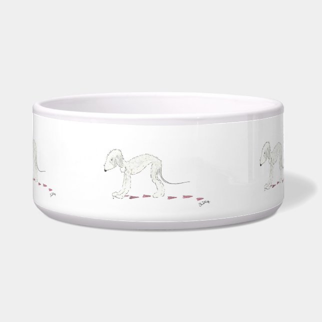 Bedlington Terrier Pet Bowl (Front)