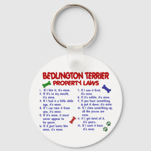 BEDLINGTON TERRIER Property Laws 2 Key Ring