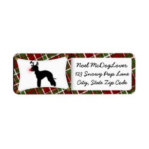 Bedlington Terrier Reindeer Christmas