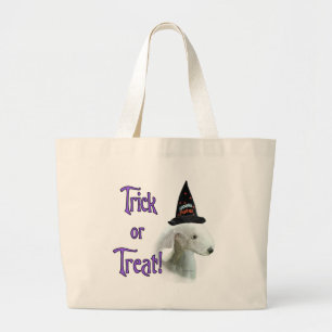 Bedlington Terrier Trick Large Tote Bag