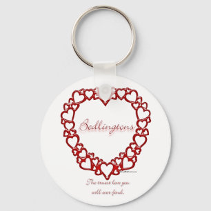 Bedlington Terrier True Love - Keychain