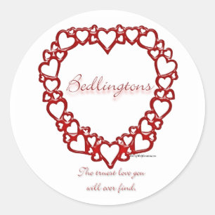 Bedlington Terrier True Love - Sticker