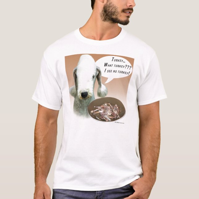 Bedlington Terrier Turkey T-Shirt (Front)