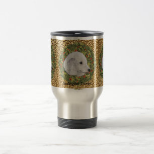 Bedlington Terrier Wreath Travel Mug