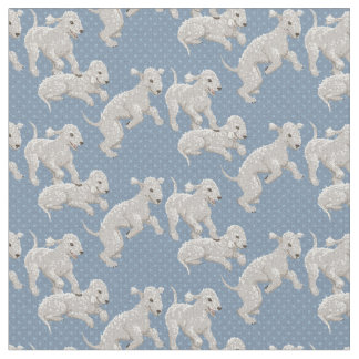 Bedlington Terriers Fabric