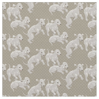 Bedlington Terriers Fabric