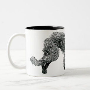 Bedlington Whippet Lurcher Dog Two-Tone Coffee Mug