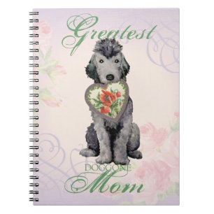 Bedllington Terrier Heart Mum Notebook