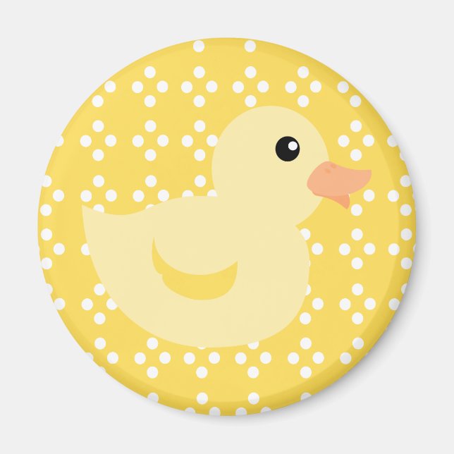 Bedotted Duck in Yellow Magnet (Front)