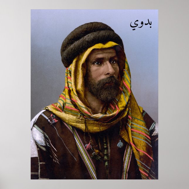 Bedouin Chief from Ottoman Syria  Poster (Front)