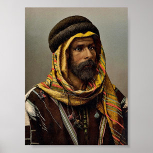 Bedouin Chief of Palmyra, Holy Land (i.e., Tadmur, Poster