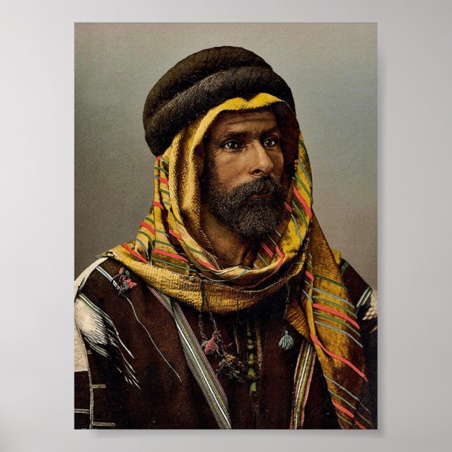 Bedouin Chief of Palmyra, Holy Land (i.e., Tadmur, Poster (Front)
