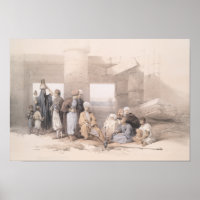 Bedouin Family at the temple of Amun,Thebes, Egypt
