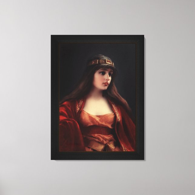 Bedouin Girl by Luis Ricardo Falero Canvas Print (Front)