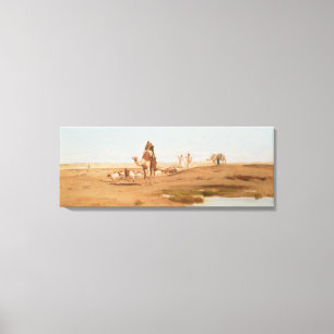 Bedouin in the Desert, 1884 (oil on canvas) Canvas Print