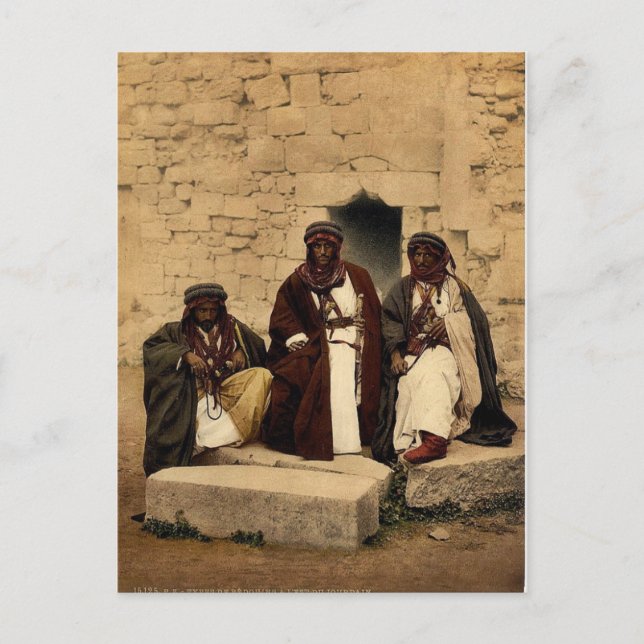 Bedouins of the Jordan District, Holy Land rare Ph Postcard (Front)