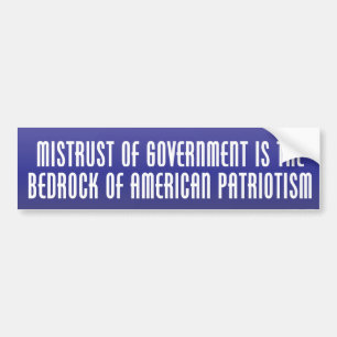 Bedrock of Patriotism Bumper Sticker