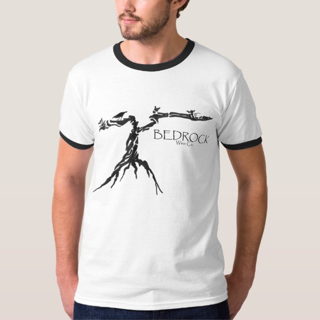 Bedrock Wine Co. ringer T-Shirt (Front)