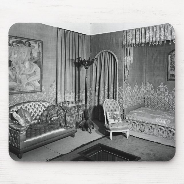 Bedroom belonging to Jeanne Lanvin  c.1920-25 Mouse Mat (Front)