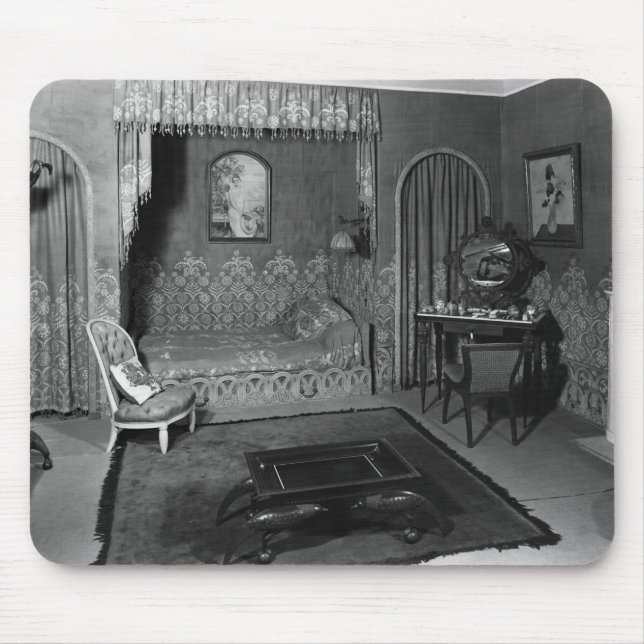 Bedroom belonging to Jeanne Lanvin  c.1920-25 Mouse Mat (Front)