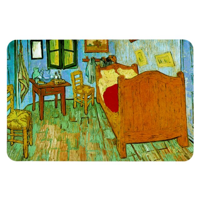 Bedroom in Arles (F484)Van Gogh Fine Art Magnet (Horizontal)