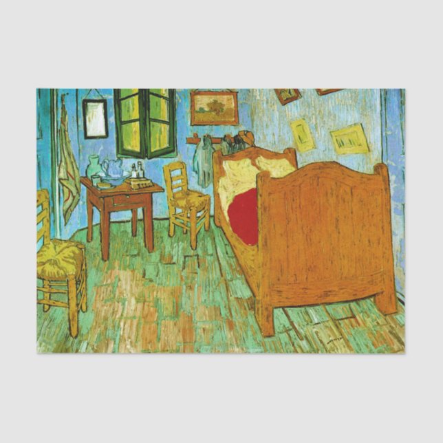 Bedroom in Arles (F484) Van Gogh Fine Art Tissue Paper (Front)