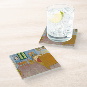 Bedroom in Arles   Vincent van Gogh Glass Coaster