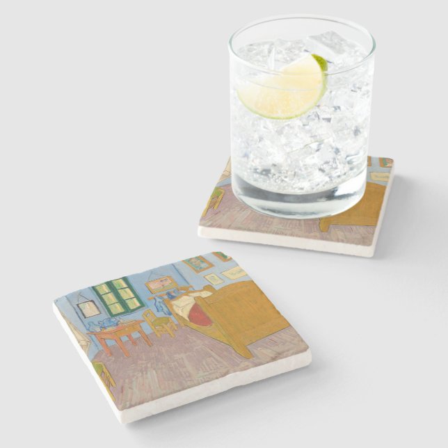 Bedroom in Arles | Vincent van Gogh Stone Coaster (Side)