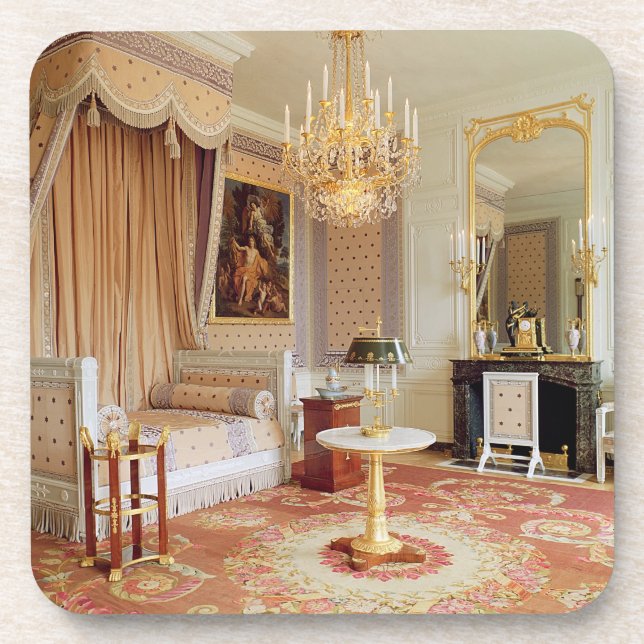 Bedroom in the Grand Trianon (photo) Coaster (Front)