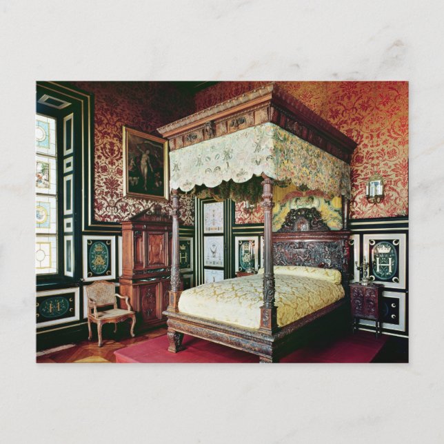 Bedroom of Henri II  and Diane de Poitiers Postcard (Front)