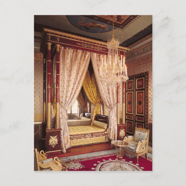 Bedroom of Queen Hortense de Beauharnais Postcard (Front)